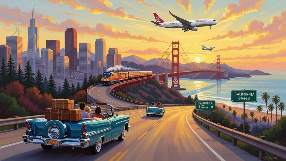 How to get to California from USA How to get to California from USA